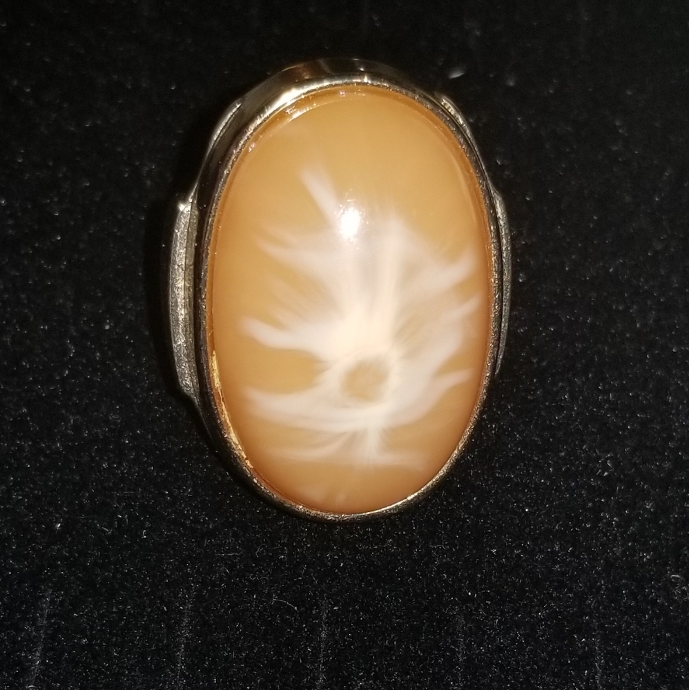 Large pink Stone Ring size 8